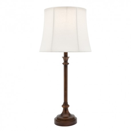 Elise Table Lamp Bronze with Off White Shade