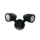 30w Surface Mount Twin LED Spotlight Black